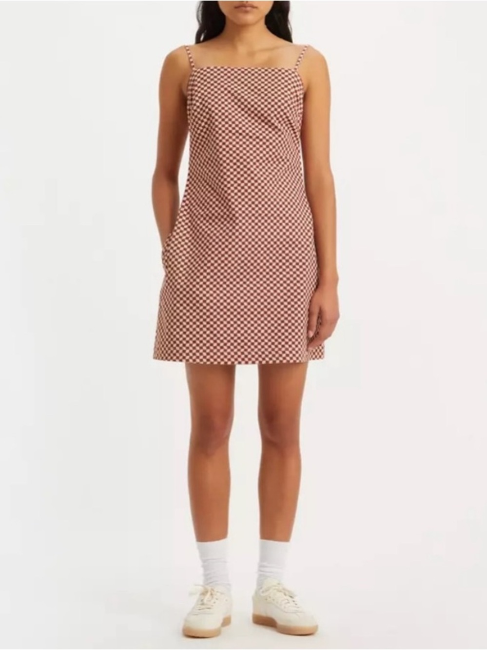 Levi’s | checkered mini dress